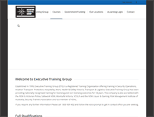 Tablet Screenshot of executivetraining.com.au